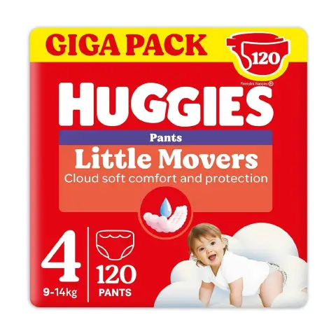 Huggies Little Movers Mutandina Taglia 4, 120 Pannolini Disney