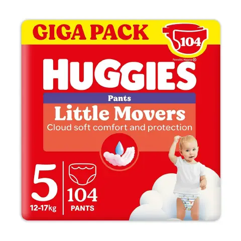 Huggies Little Movers Mutandina Taglia 5, 104 Pannolini Disney