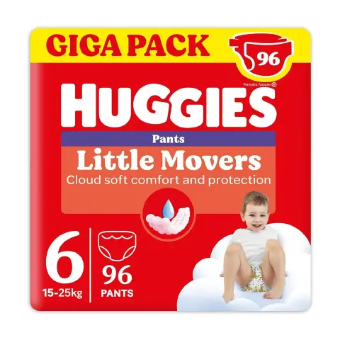 Huggies Little Movers Mutandina Taglia 6, 96 Pannolini Disney