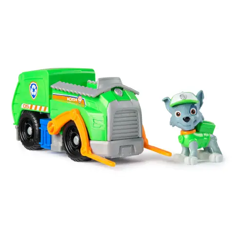 Paw Patrol Camion Raccolta Rifiuti Rocky – Veicolo Eco con Personaggio
