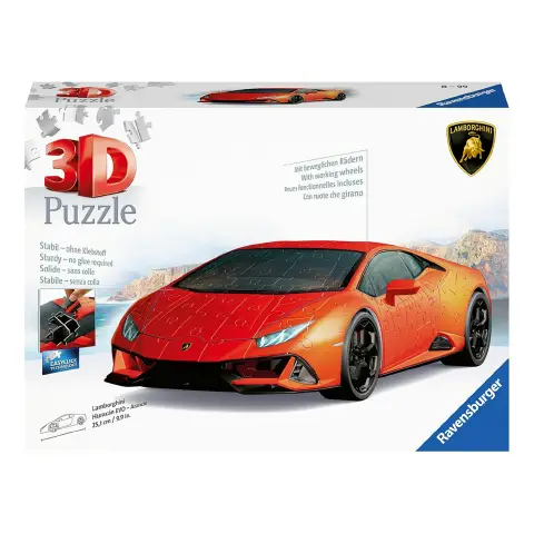 Puzzle 3D Lamborghini Huracan Evo - Arancione
