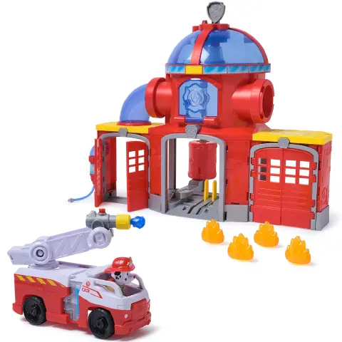 PAW Patrol Fire Rescue Stazione dei Pompieri con Luci e Suoni