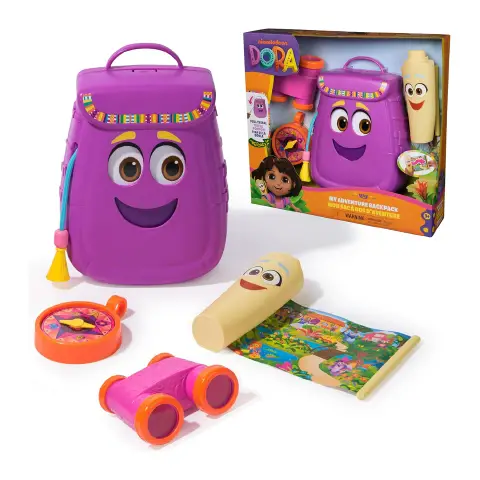 Dora the Explorer Adventure Backpack with Map, Binoculars and Compass