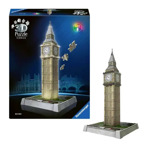Puzzle 3D Iconics Big Ben Led