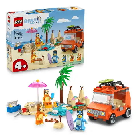 Lego Bluey Vacanza sulla Spiaggia della Famiglia di Bluey 11202