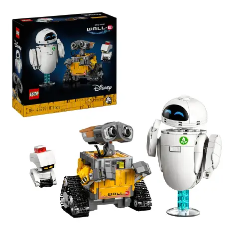 LEGO Disney Pixar WALL-E e EVE Set da Collezione per Adulti 43279
