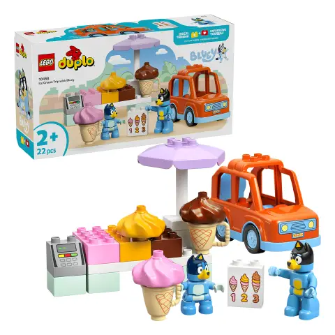 Lego Duplo Bluey Visita alla Gelateria di Bluey 10458 - Gioco Educativo