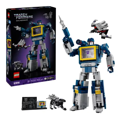 Lego Icons Transformers: Soundwave 10358