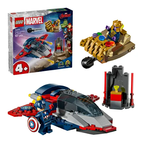 Lego Super Heroes Marvel Captain America Contro Thanos 76319