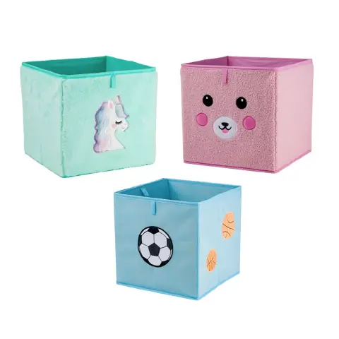 Box Portagiochi 3 Pezzi Assortiti