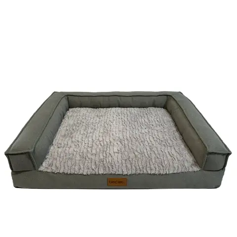 Cuccia Plutone Decar Pet con Braccioli 75x54x20 cm Grigio