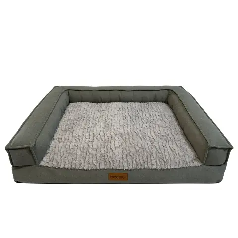 Cuccia Plutone Decar Pet con Braccioli 92x68x20 cm Grigio