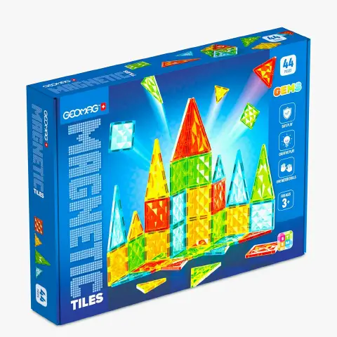 Geomag Magnetic Tiles Gems 44– Costruzioni Magnetiche Creative