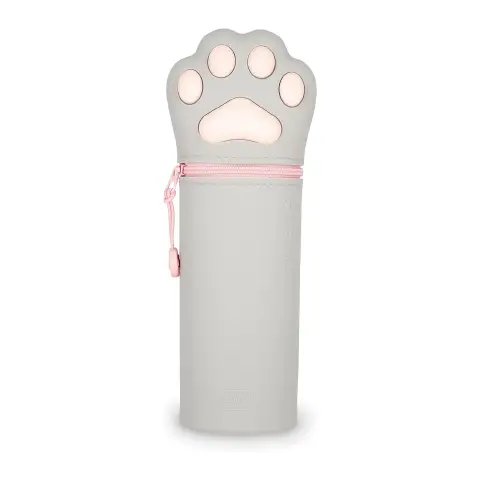 Legami - Kawaii Astuccio Scuola 2 in 1 in Morbido Silicone, Tema Kitty Paw