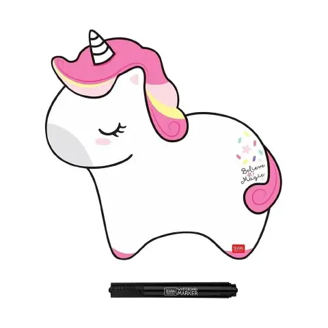 Lavagna Magnetica Unicorn Legami Cancellabile con Pennarello