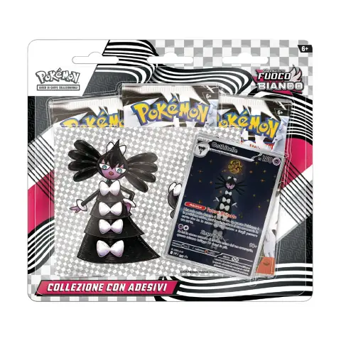 Pokémon GCC Fuoco Bianco – Collezione Gothitelle con Adesivi
