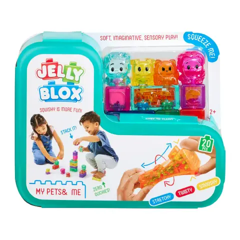 Jelly Blox My Pets and Me – Blocchi Morbidi Sensoriali 20 Pezzi 2+