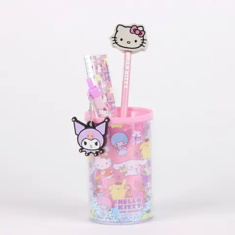 Set Cancelleria Con Porta Matite Hello Kitty