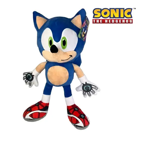 Peluche Sonic Prime 65 cm – Pupazzo Gigante Morbido Ufficiale SEGA