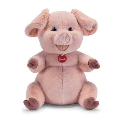 Trudi Maiale Zack L – Peluche Morbido Maialino Portafortuna 27x36x26 cm