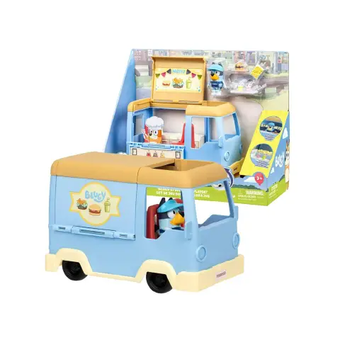 Bluey Playset Food Truck Giocattolo con Personaggi e Accessori