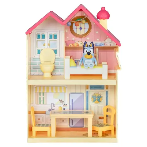 Bluey Mini Home Casa Giocattolo Portatile con Personaggio e Accessori