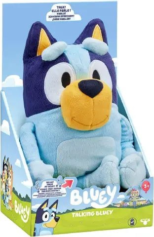 Bluey Peluche Parlante 33 cm con Frasi e Canzone Sigla