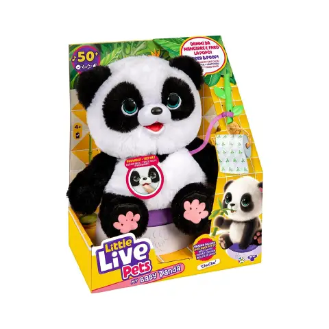Little Live Pets My Baby Panda Chu Chu Interattivo con Suoni