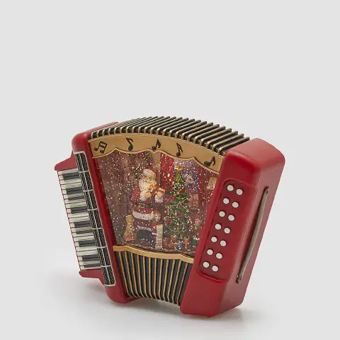Decoro Natalizio Fisarmonica EDG con Musica, LED e Movimento H19