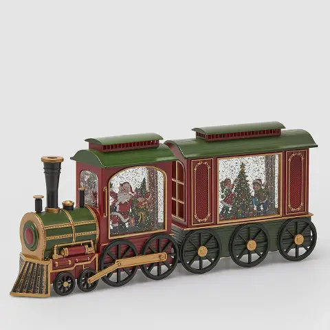 Trenino Natalizio Luminoso con Musica e Movimento LED 48cm