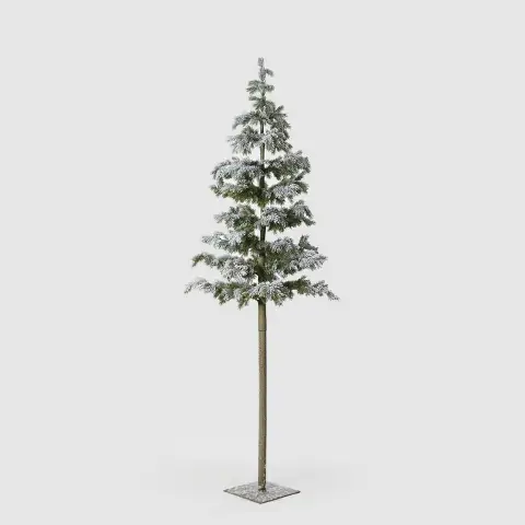 Albero di Natale Pino West Innevato Tronco Lungo H230 cm