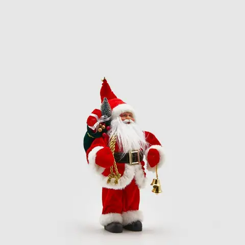Babbo Natale con Campane H30 cm – Decorazione Natalizia EDG Enzo De Gasperi