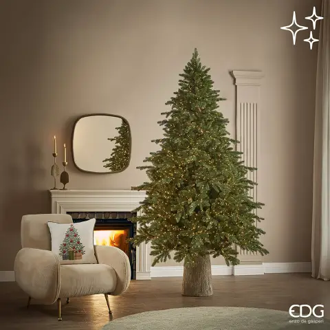 Albero di Natale Pino Imperial con 4000 Luci LED H210cm