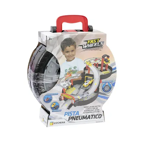 Fast Wheels Track In Tire Shaped Case