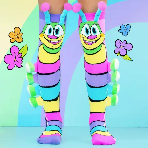 Calze Caterpillar Bruco Arcobaleno Taglia Unica