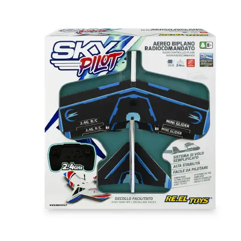 Sky Pilot Black 2.4GHz Radio Controlled Airplane with Ground or Hand Takeoff