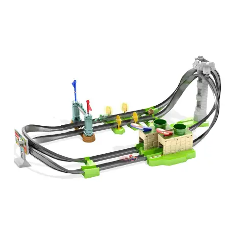 Hot Wheels Mario Kart Pista Circuito Base con Mario Kart Die-Cast