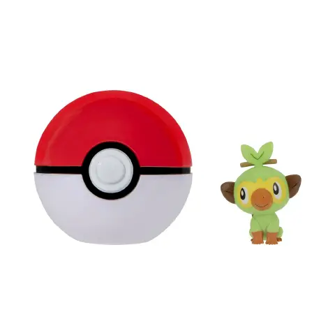 Pokemon Clip N Go: Grookey With Poke Ball