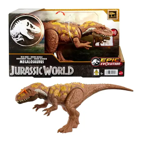 Jurassic World Megalosauro Ruggito Selvaggio 30cm con Suoni