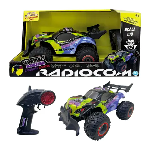 Radiocomando Radiocom Auto Vampire Monster 1:18