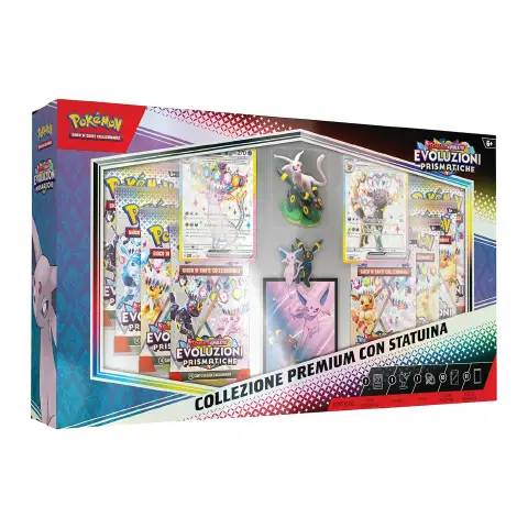 Pokémon Collezione Premium Evoluzioni Prismatiche con Statuina