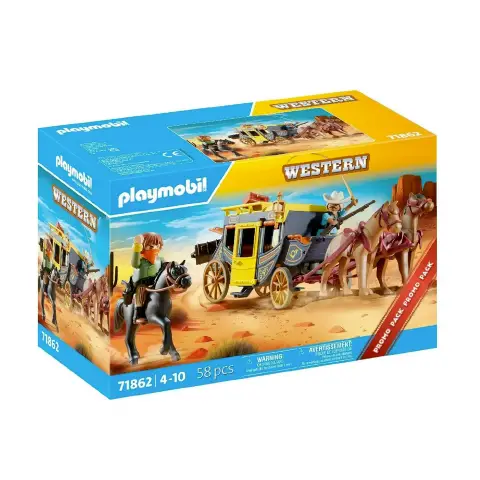 Diligenza E Bandito Del Far West Playmobil Western