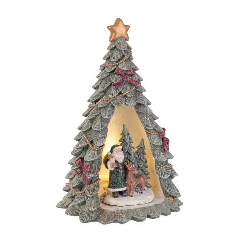 Pino Tyson Babbo con LED Natale 21cm