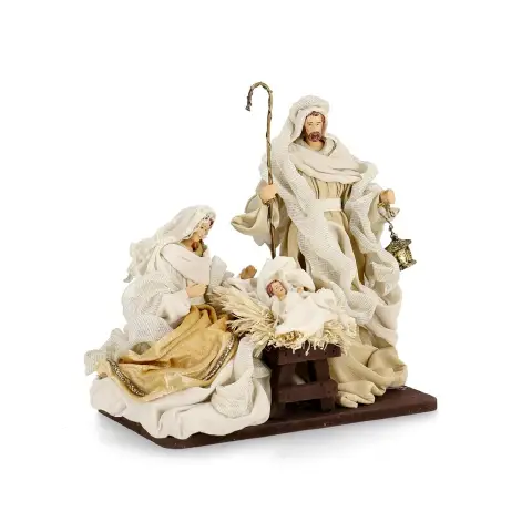 Sacra Famiglia Divine Stand Natale H28cm