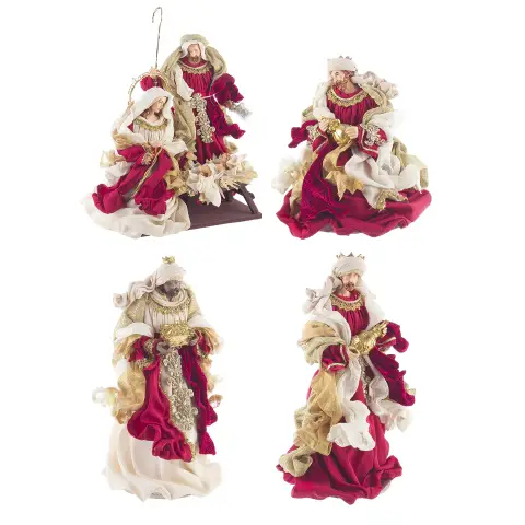 Natività Fastosa Bordeaux Large 6 Figure