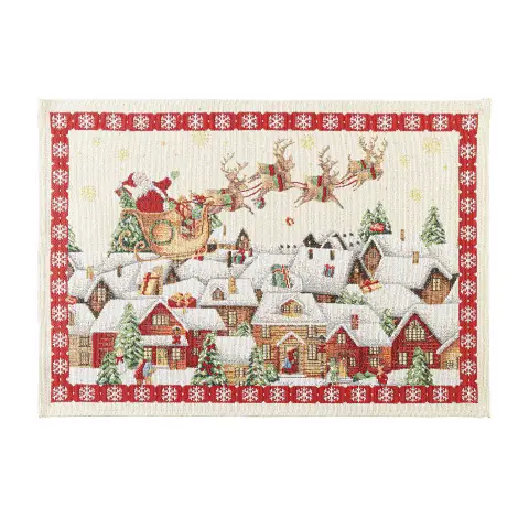 Tovaglietta Natale Lapland Bianco 48x33