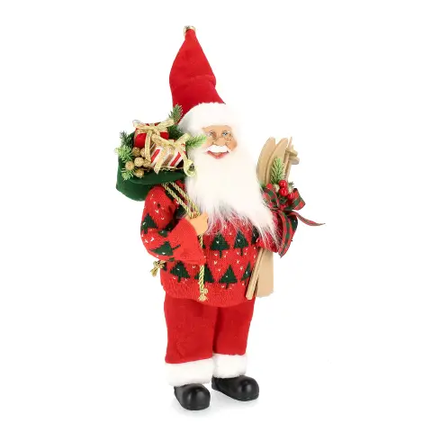 Babbo Natale Lorick Stand Medium Rosso
