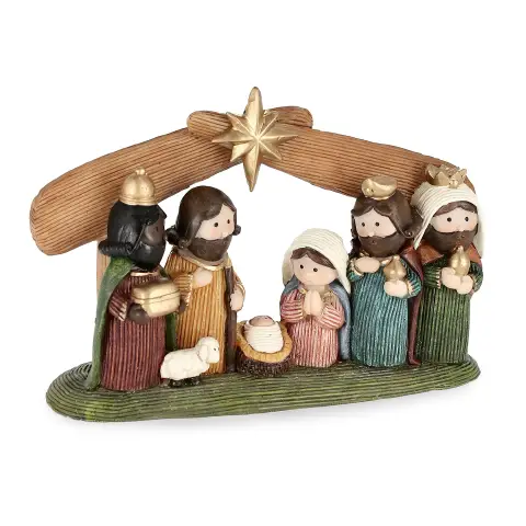 Natività Jem Capanna Marrone Natale