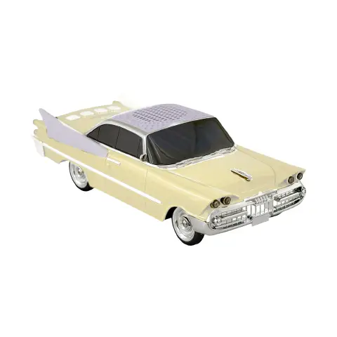 Vintage Cream American Car Bluetooth Speaker with FM Radio