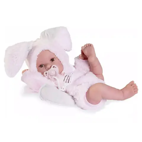 Bambola Newborn Erika Tutina Coniglietta E Peluche Carota